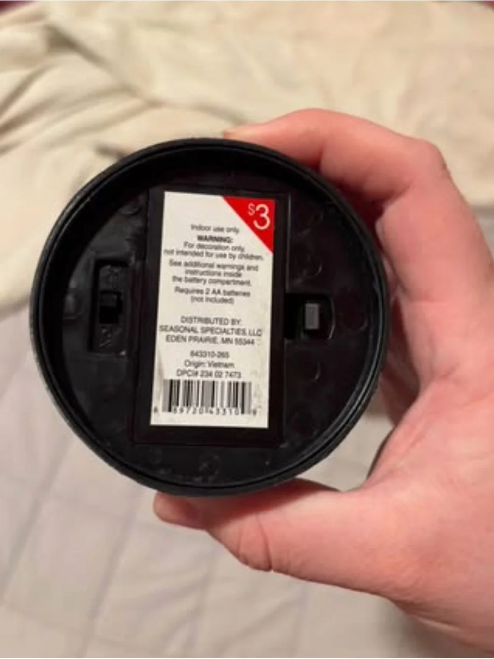 Black Battery Powered Candles